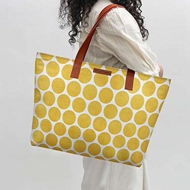  सिंथेटिक पेपर पोल्का इको-फ्रेंडली शॉपिंग बैग