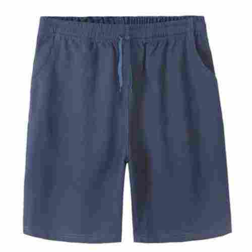 Blue Color Mens Cotton Shorts