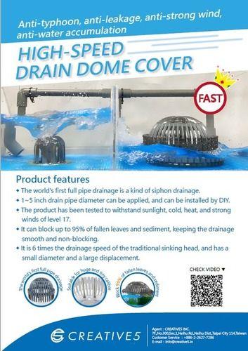 High Speed Drain Dome Cover