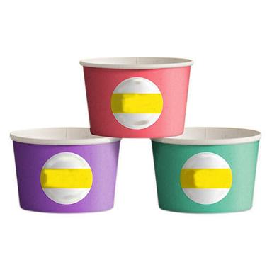 Multicolor Paper Ice Cream Cups