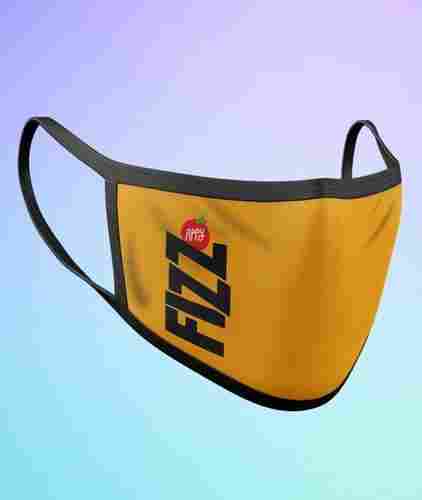 Yellow Colored Customized Face Mask