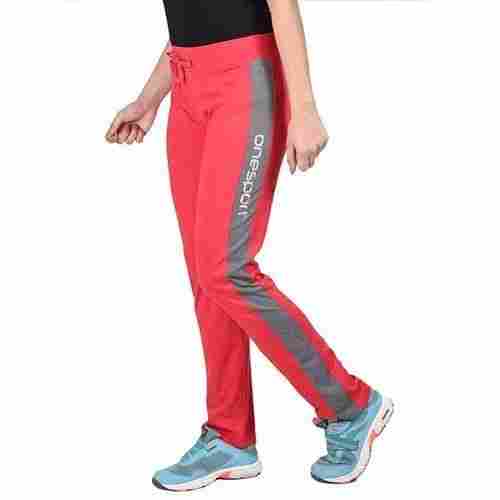 Ladies Designer Jersey Red Track Pants