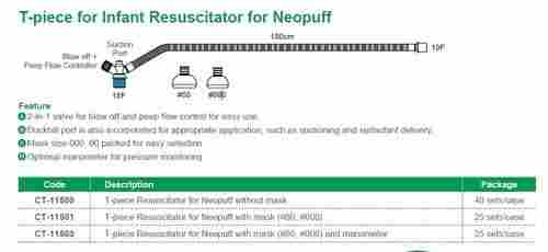 T-Piece Resuscitator For Neopuff Without Mask