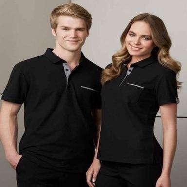 All Black Colored Promotional Uniform T Shirt