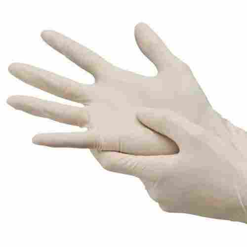 Plain White Latex Medical Glove
