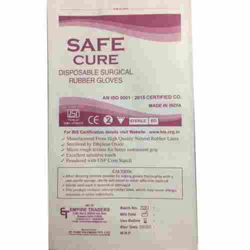 Safe Cure Natural Rubber Latex Disposable Surgical Glove