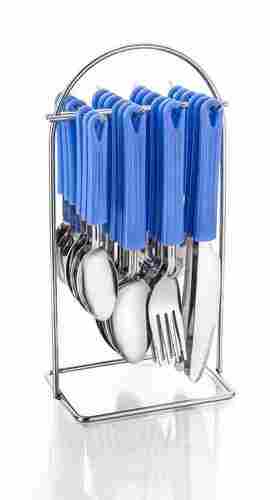 Star Blue Wire Stand Cutlery Set