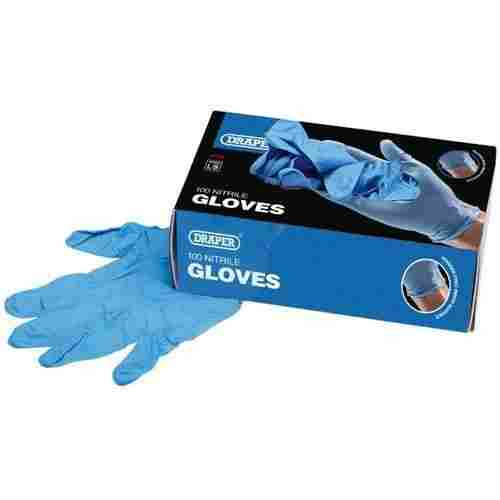 Blue Medical Nitrile Rubber Disposable Gloves