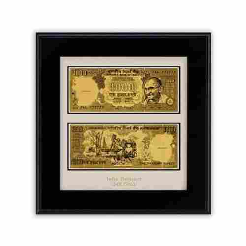 Antique Framed Indian 1000 Rupee