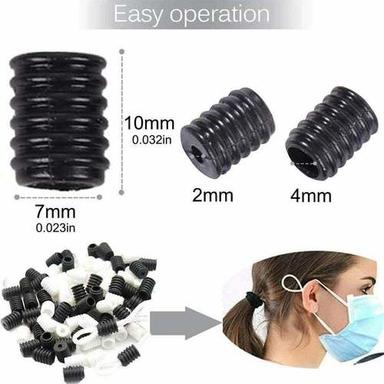 Smooth Mask Cord Lock Rubber Stopper