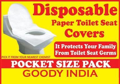 White Disposable Paper Toilet Seat Covers