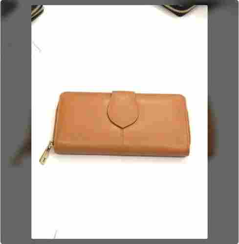 Ladies Tan Colour Premium Leather Hand Purse