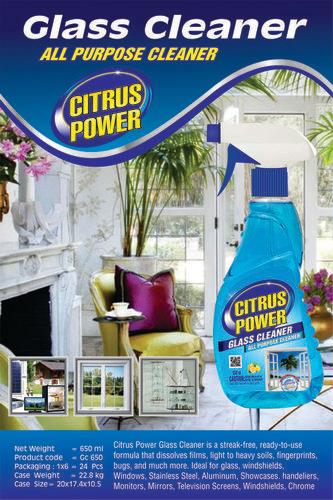 Liquid Citrus Power Glass Cleaner Spray