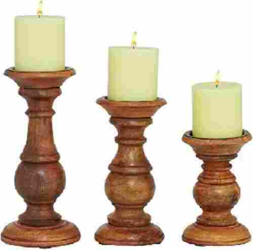 Decorative Wooden Candle Stand