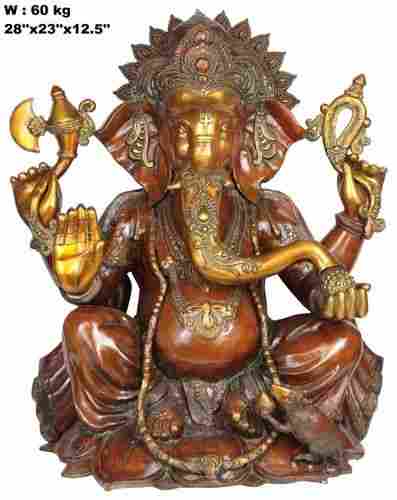 Shree Ganesh Brass Statue