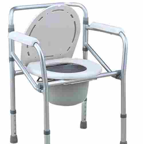 Silver Colored Commode Chair