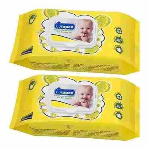 Non Woven Baby White Lid Wipes