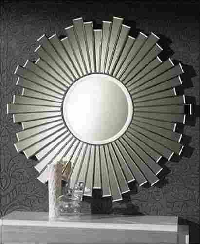 Designer Royal Looking Round Mirror Glass