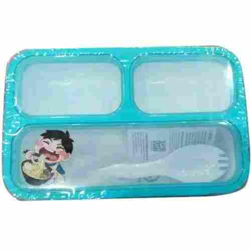 3 Compartment Plastic Lunch Box