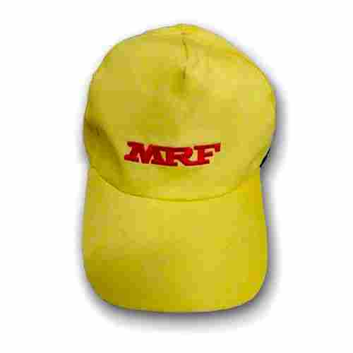 Yellow Colored Embroidered Cap
