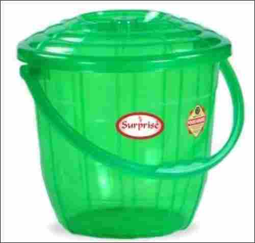 Round Green Plastic Bucket