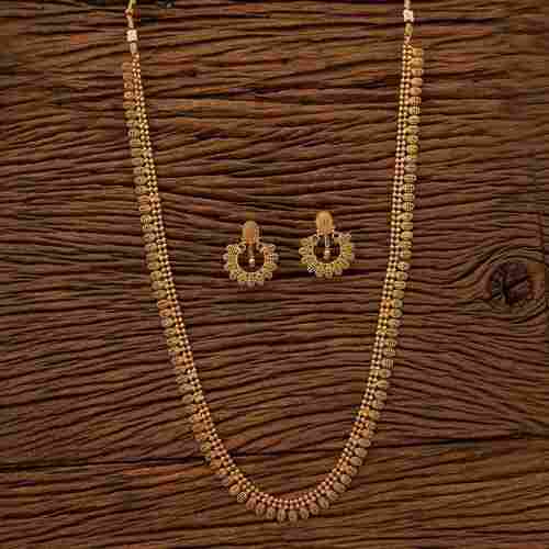 Antique Long Necklace Set with Gold Plating 200686