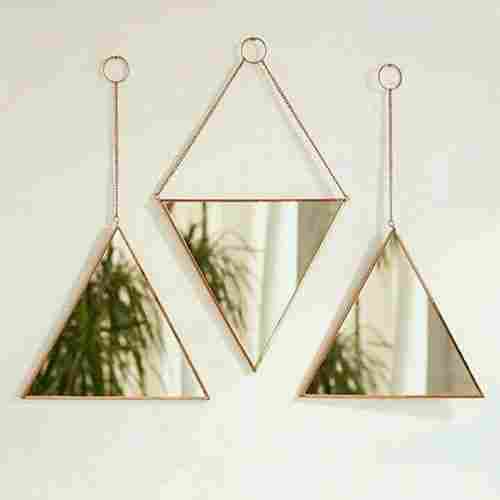 10 Inch Triangle Decorative Mirror