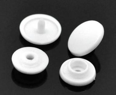 Garment Accessories White Plastic Snap Button