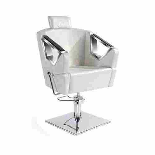 White Salon Chair Without Footrest