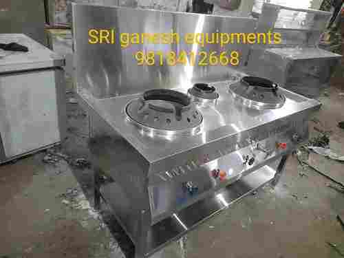 Stainless Steel Chinese Gas Range