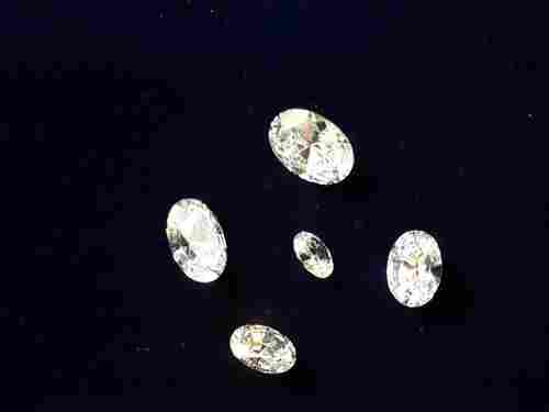Oval Diamond Cut Cubic Zirconia Stone