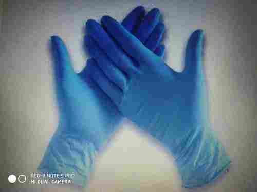 Blue Color Hand Nitrile Gloves