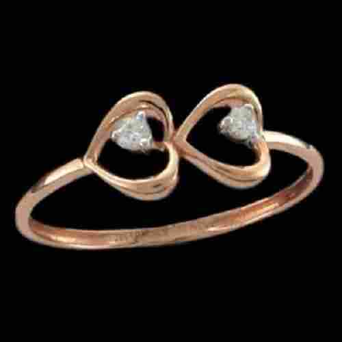Heart Shape Gold Ring 18 K