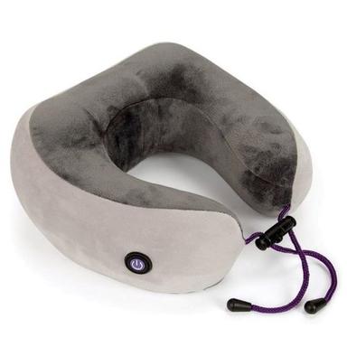 Coffee Grey Viaggi Vibrating Memory Foam Neck Massage Pillow