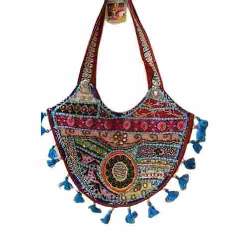 Appealing Look Embroidered Handbag