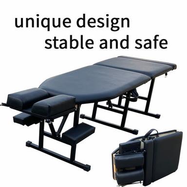 Black Chiropractic Massage Leather Table