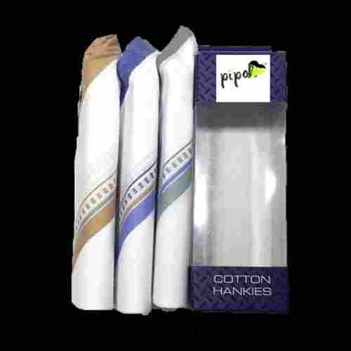 Striped Cotton Handkerchief (21x21 Inch)