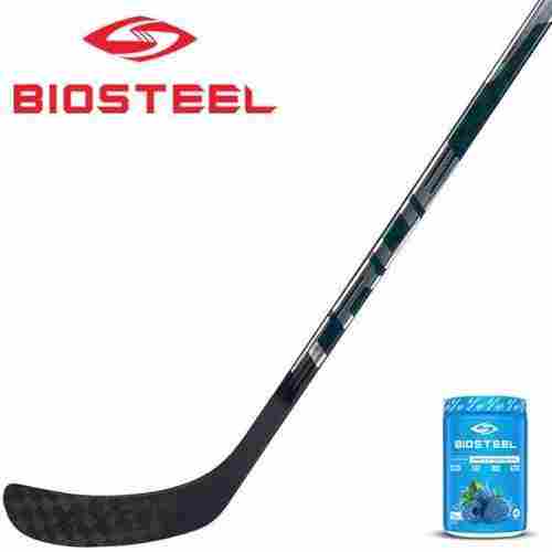True AX9 Gloss Grip Intermediate Hockey Stick with BioSteel Sports Hydration Mix