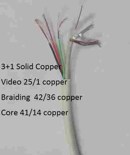 3 in 1 CCTV Solid Copper Camera Cable