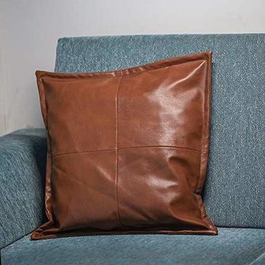Dark Brown 100% Pure Leather Pillow Covers