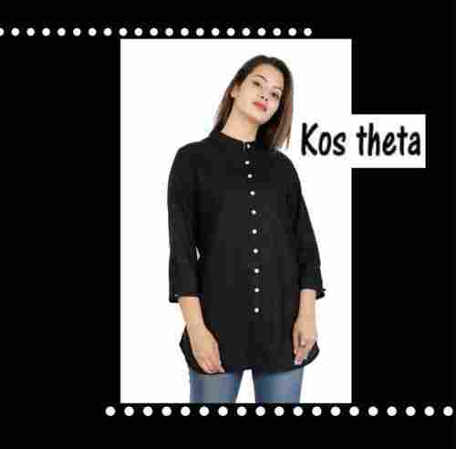 Kos Theta Solid Women Tunic