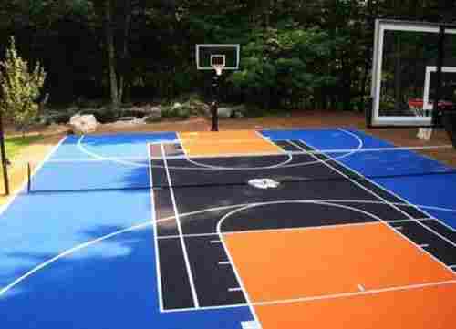 Elegant Design Synthetic Basketball Court Flooring