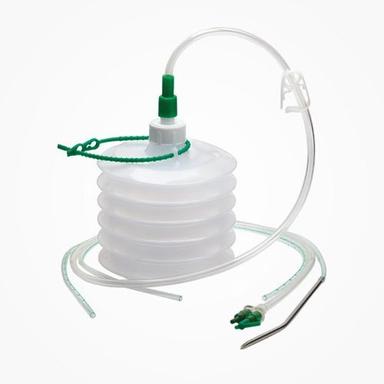 White Portable Closed Wound Suction Unit