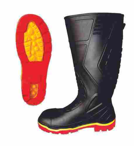 Colors with Steel Toe Cap 15 Inch PVC Sole Gumboot