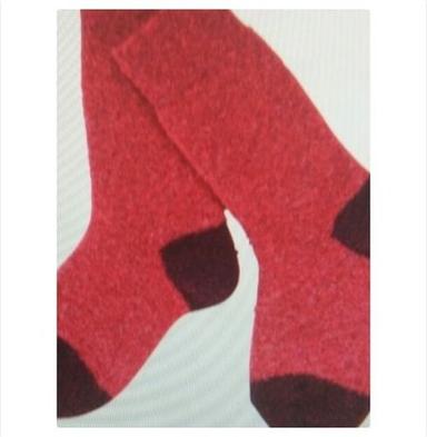 Plain Red And Black Socks Age Group: All