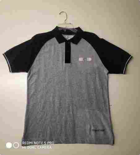 Grey and Black Polo T-Shirt
