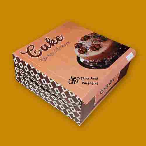 Color Printed Cake Box With Square Shape