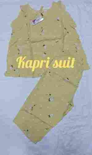 Light Weight Cotton Capri Suit