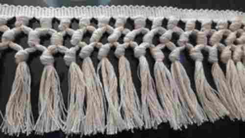 White Cotton Fringe Lace