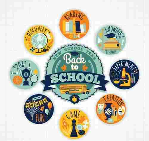 Circle Shape School Badges